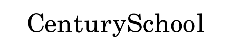 CenturySchool font preview