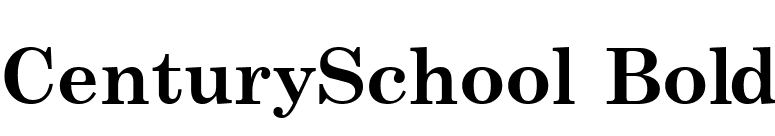 CenturySchool Bold font preview