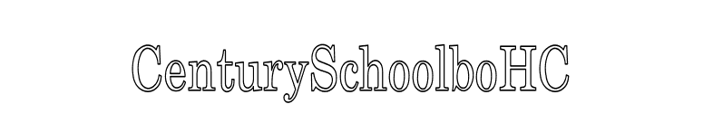 CenturySchoolboHC font preview