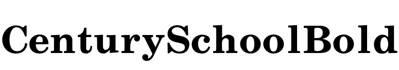 CenturySchoolBold font preview