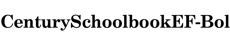 CenturySchoolbookEF-Bol font preview