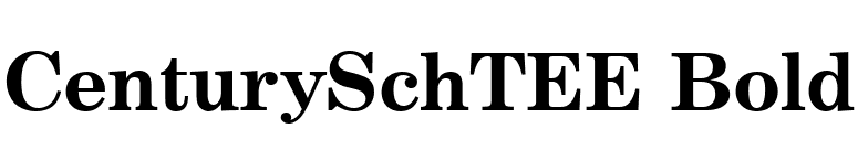 CenturySchTEE Bold font preview