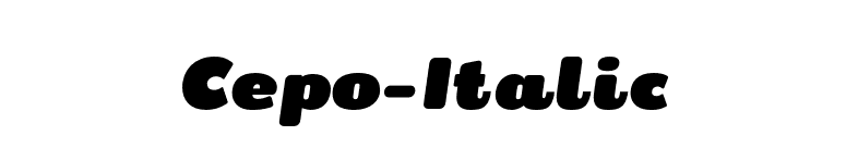 Cepo-Italic font preview