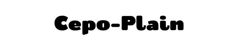Cepo-Plain font preview