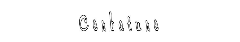 Cerbature font preview