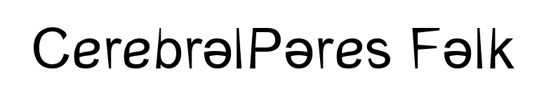 CerebralPares Falk font preview