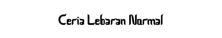 Ceria Lebaran Normal font preview