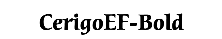 CerigoEF-Bold font preview