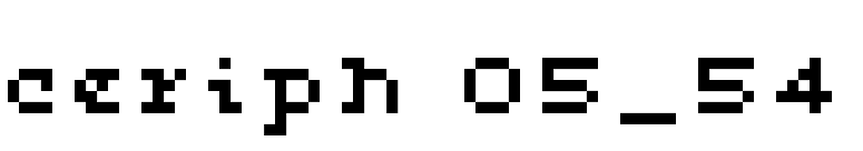 ceriph 05_54 font preview