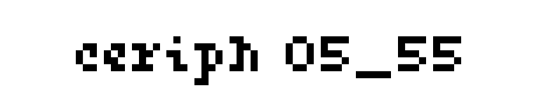 ceriph 05_55 font preview