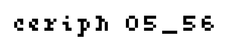 ceriph 05_56 font preview