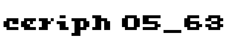 ceriph 05_63 font preview