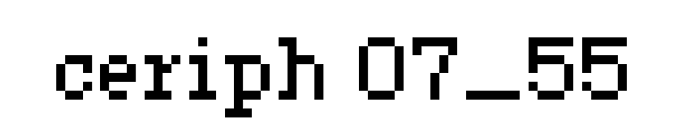 ceriph 07_55 font preview