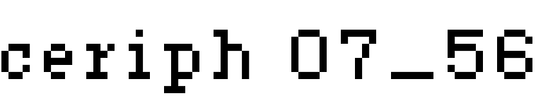 ceriph 07_56 font preview