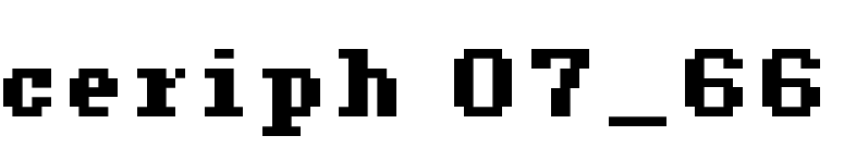 ceriph 07_66 font preview