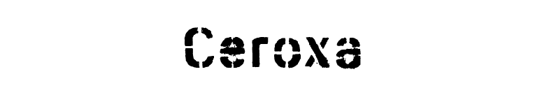 Ceroxa font preview