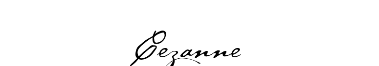 Cezanne font preview