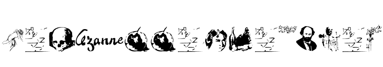 CezanneSketches font preview