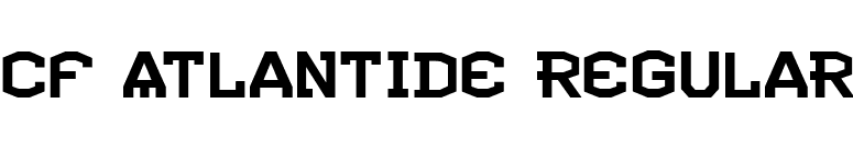 CF Atlantide Regular font preview