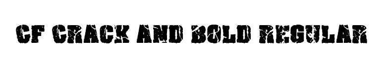 CF Crack and Bold Regular font preview