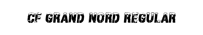 CF Grand Nord Regular font preview