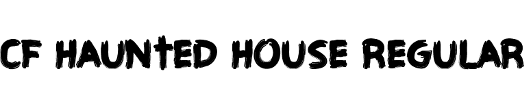 CF Haunted House Regular font preview