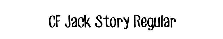 CF Jack Story Regular font preview