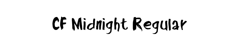 CF Midnight Regular font preview