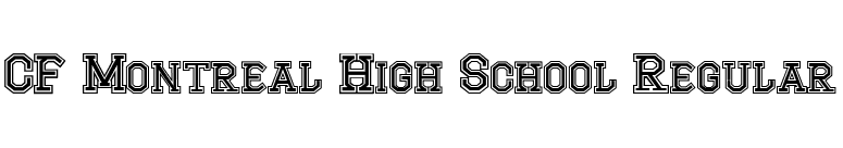CF Montreal High School Regular font preview