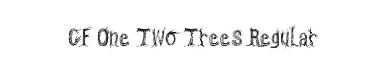 CF One Two Trees Regular font preview