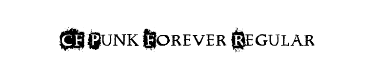 CF Punk Forever Regular font preview