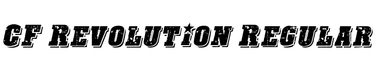 CF Revolution Regular font preview