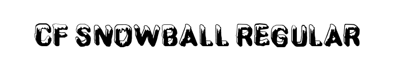 CF SnowBall Regular font preview