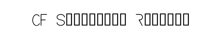 CF Spaceship Regular font preview
