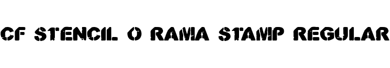 CF Stencil O Rama Stamp Regular font preview