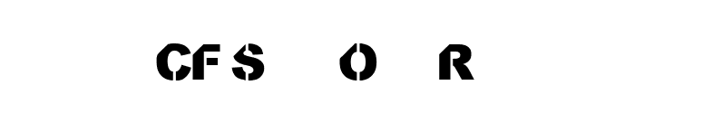 CF StencilOrama Regular font preview
