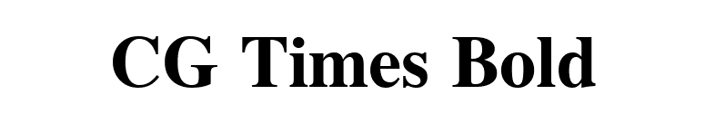 CG Times Bold font preview
