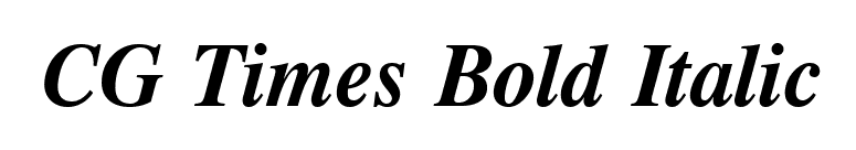 CG Times Bold Italic font preview