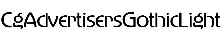 CgAdvertisersGothicLight font preview
