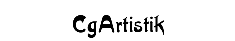 CgArtistik font preview