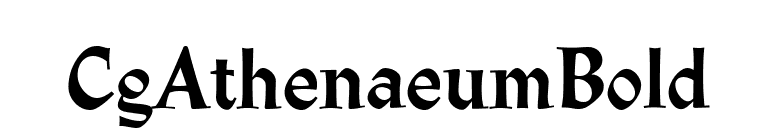 CgAthenaeumBold font preview