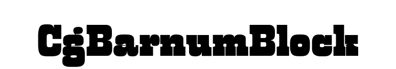 CgBarnumBlock font preview