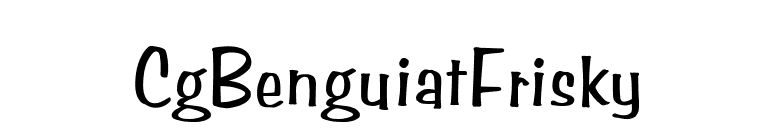 CgBenguiatFrisky font preview