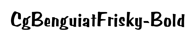 CgBenguiatFrisky-Bold font preview