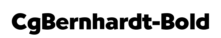 CgBernhardt-Bold font preview