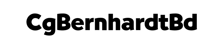 CgBernhardtBd font preview