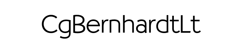 CgBernhardtLt font preview