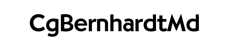 CgBernhardtMd font preview