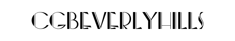 CgBeverlyHills font preview