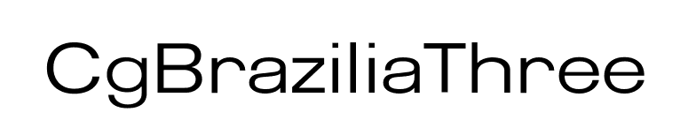 CgBraziliaThree font preview